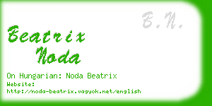 beatrix noda business card